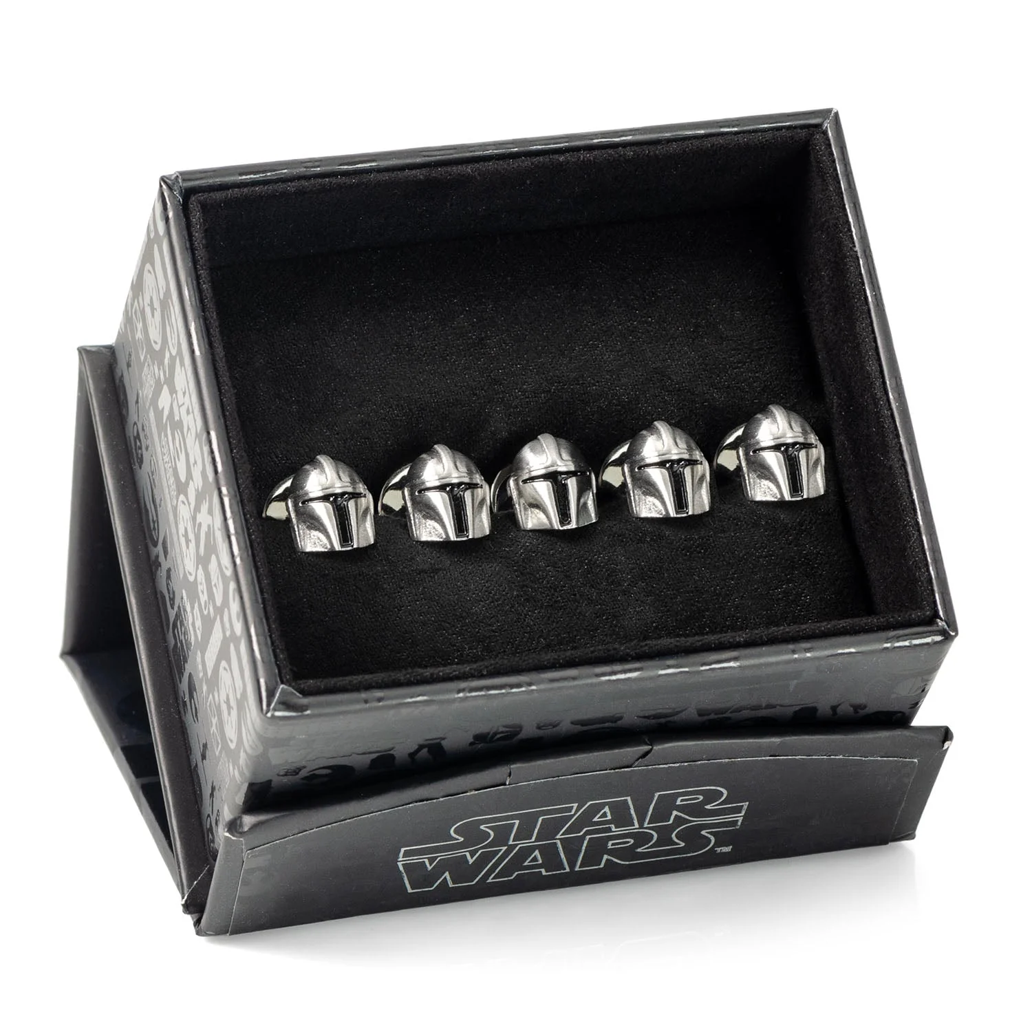 Star Wars The Mandalorian 3D Helmet Stainless Steel Studs - Image 5