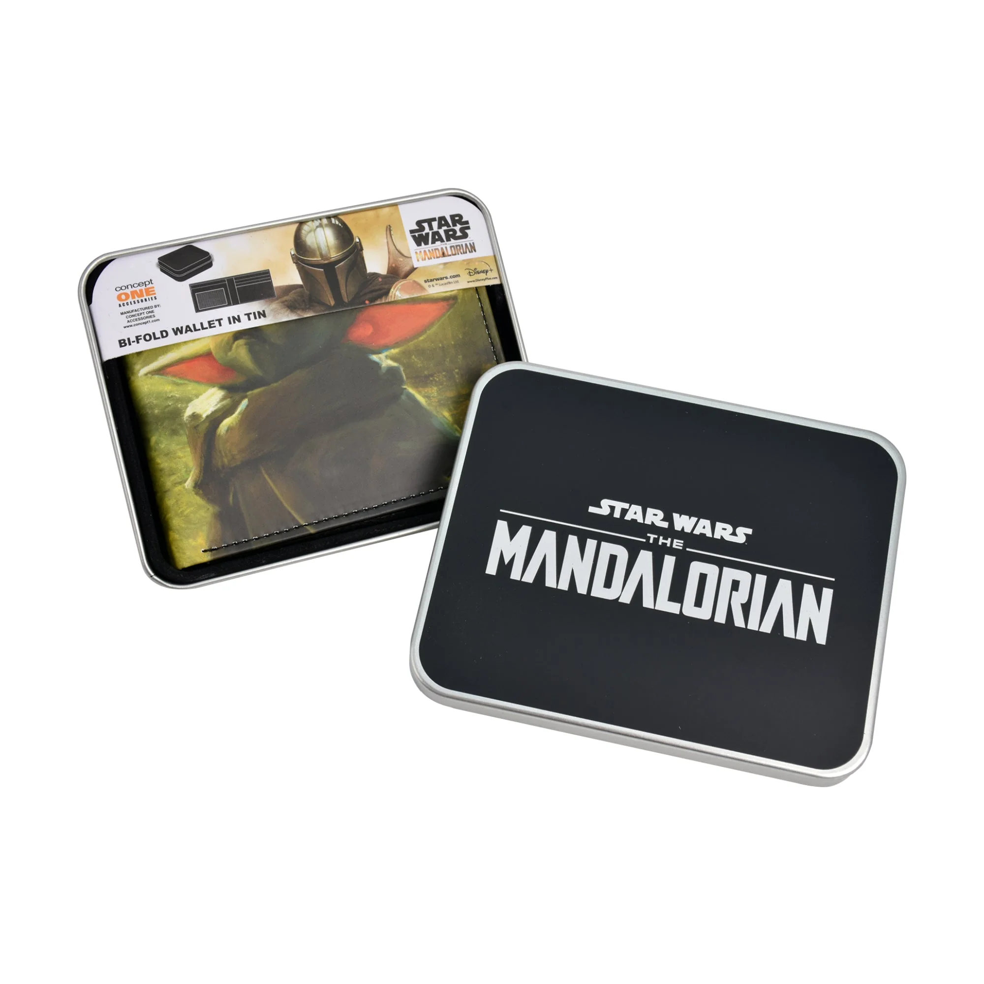 Star Wars Grogu Slim Bifold Wallet with Decorative Tin Case - Image 4