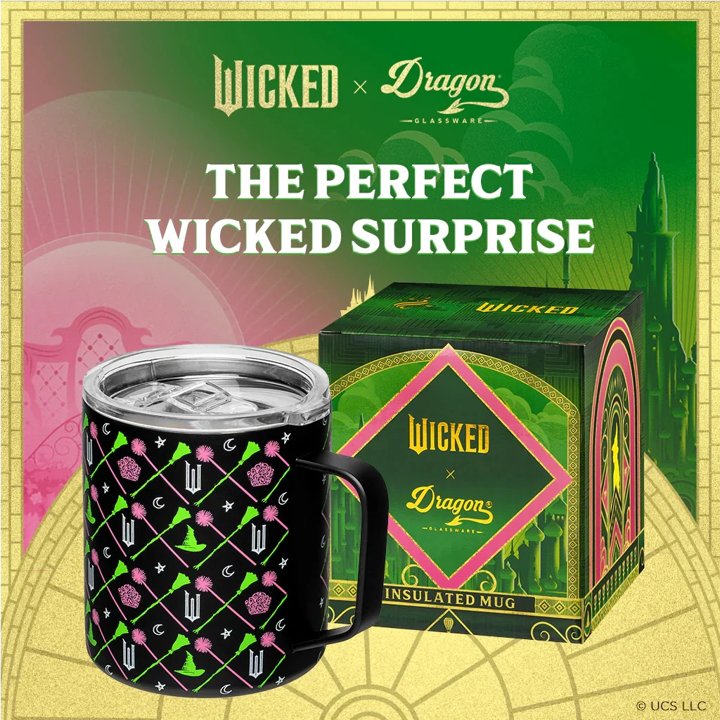 Dragon Glassware x Wicked 12 oz Stainless Steel Camp Mug - Black - Image 2