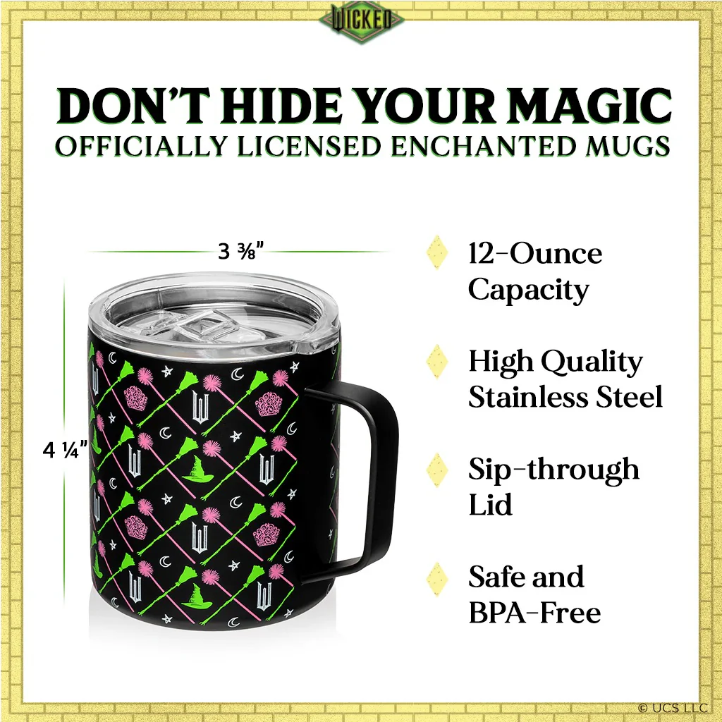 Dragon Glassware x Wicked 12 oz Stainless Steel Camp Mug - Black - Image 4