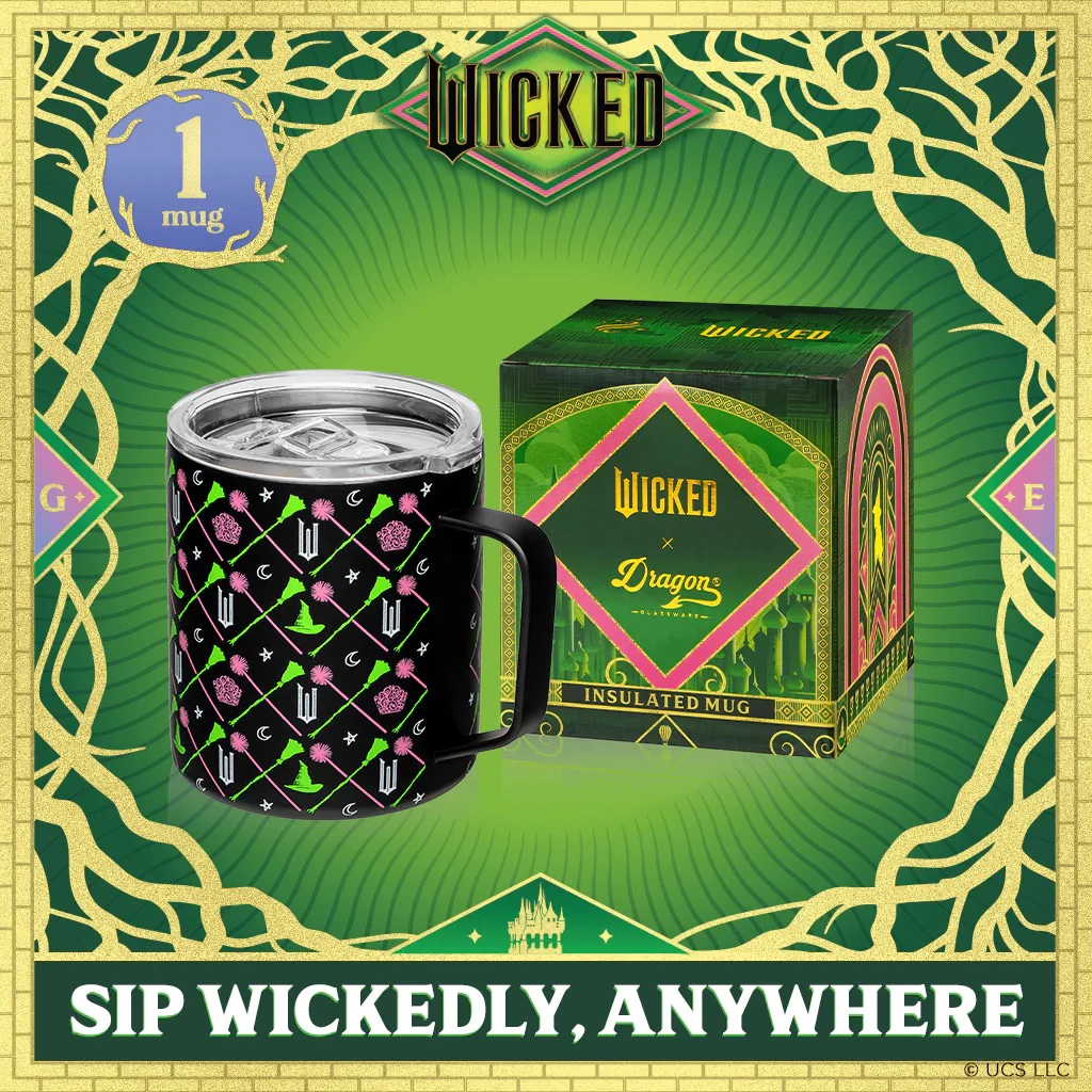 Dragon Glassware x Wicked 12 oz Stainless Steel Camp Mug - Black - Image 5
