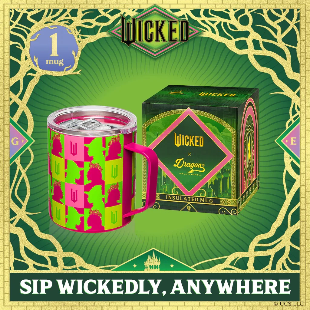 Dragon Glassware x Wicked 12 oz Stainless Steel Camp Mug - Pink - Image 5