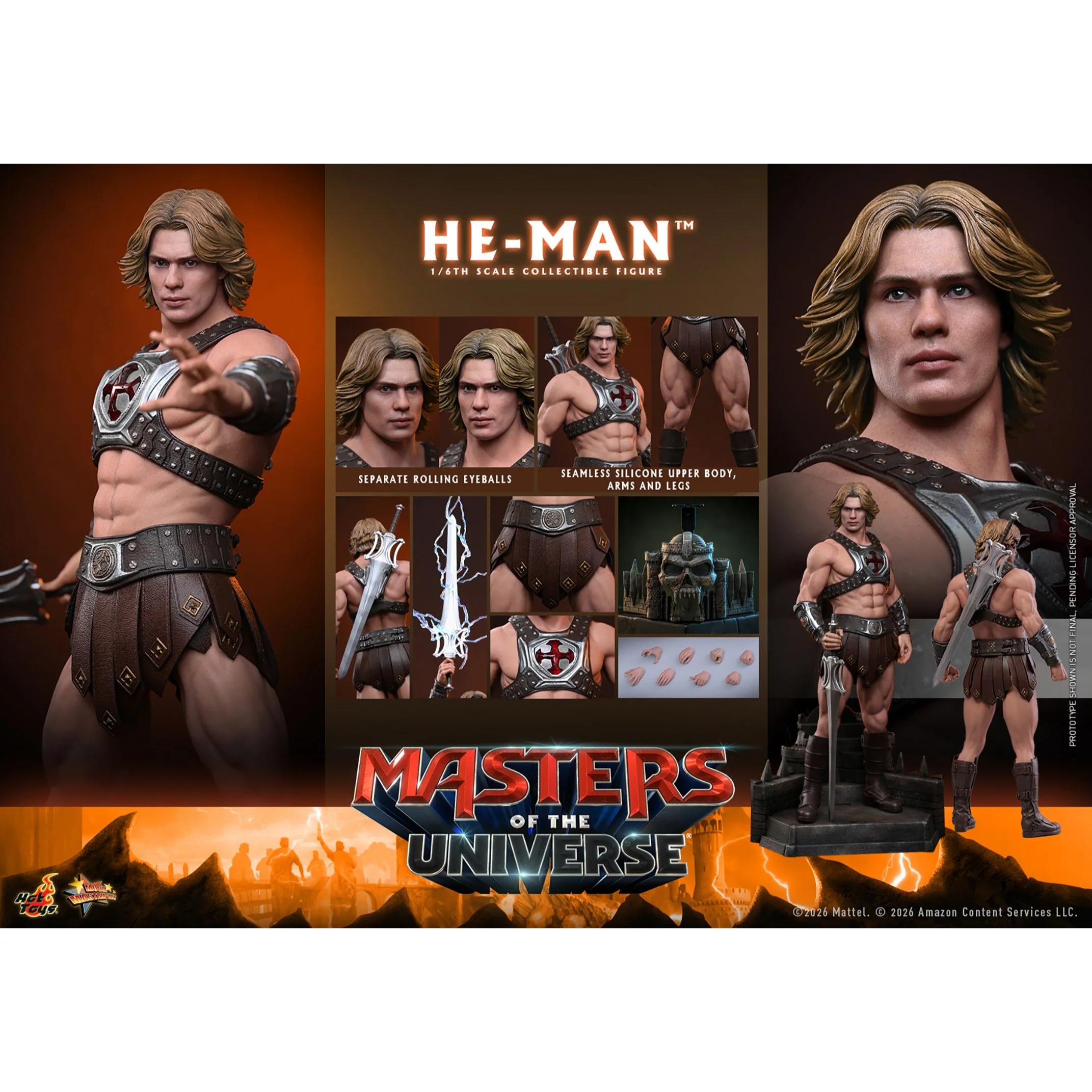 Masters of the Universe He-Man Sixth Scale Hot Toys Figure - Image 13