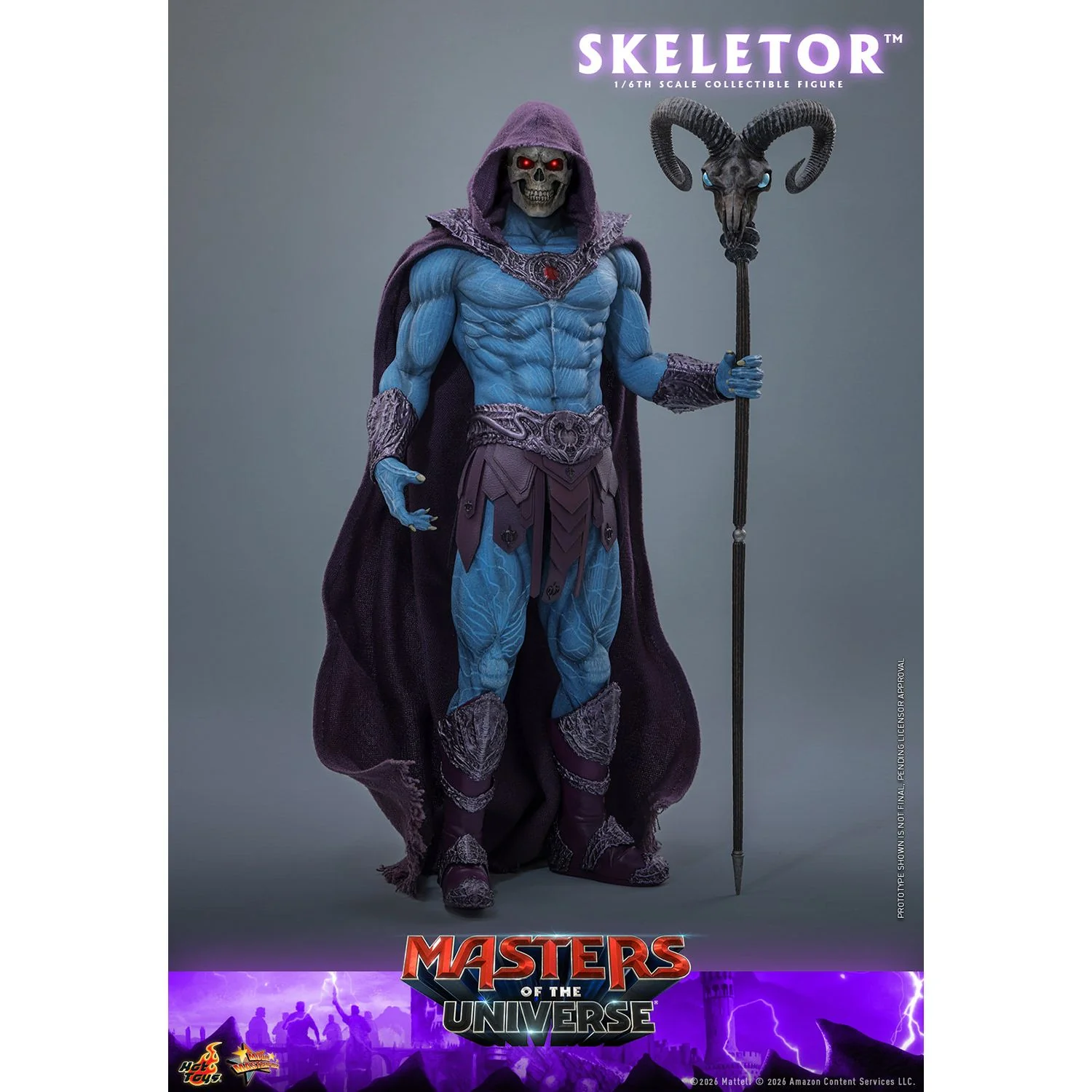 Masters of the Universe x Hot Toys Skeletor 1:6 Figure - Image 5