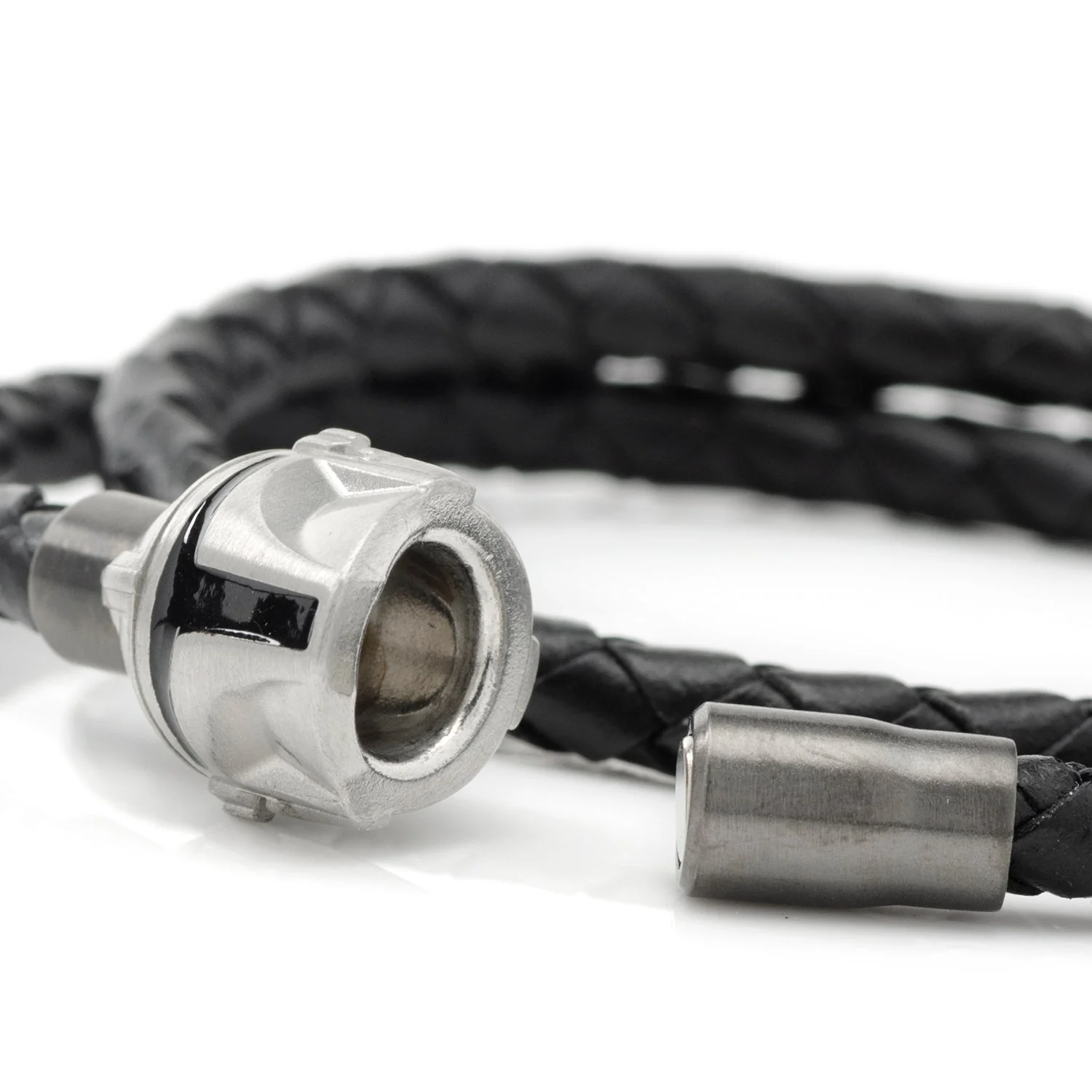 Star Wars Mandalorian Helmet Double Wrap Bracelet - Image 4