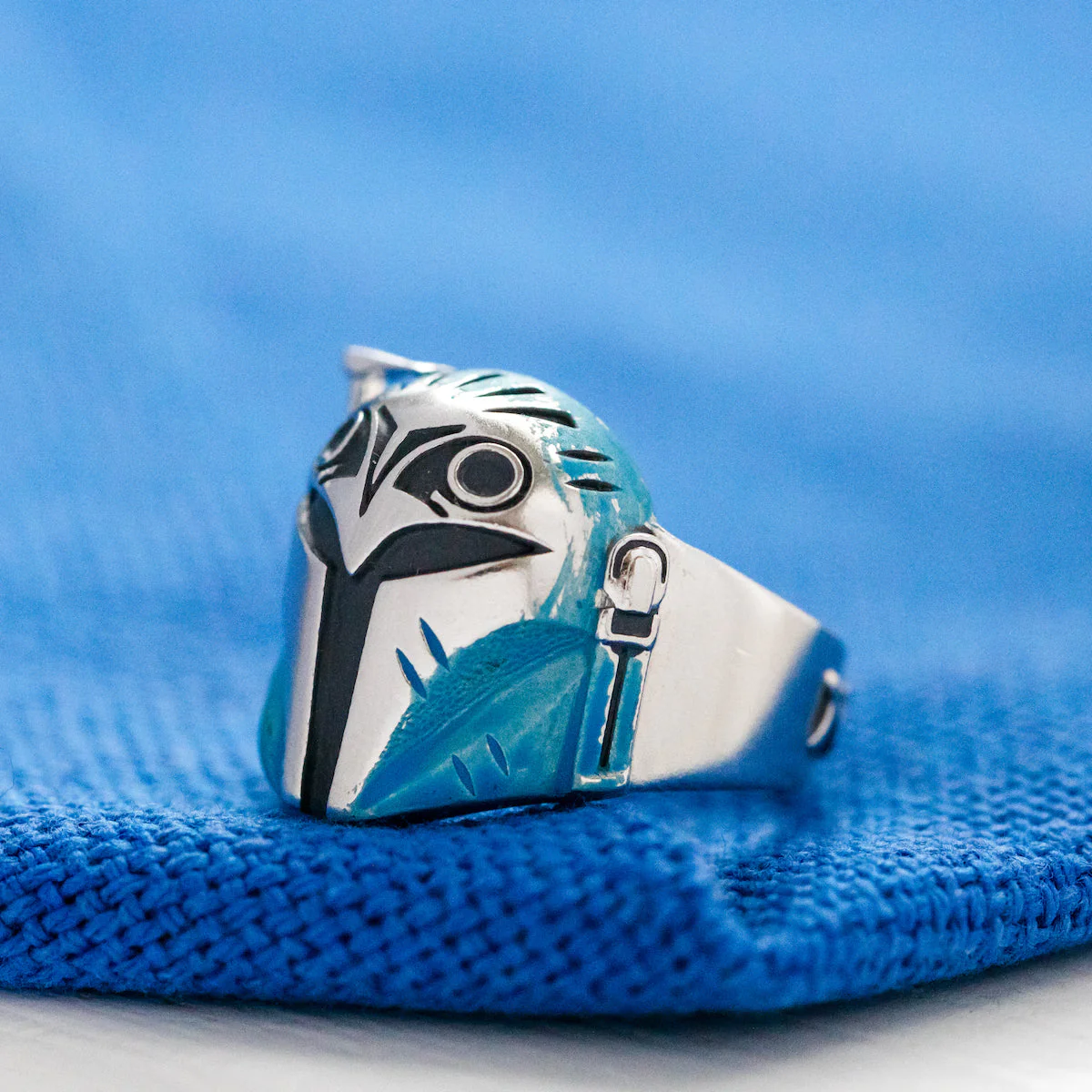 Star Wars x RockLove Bo-Katan Kryze Nite Owls Helmet Ring - Image 6