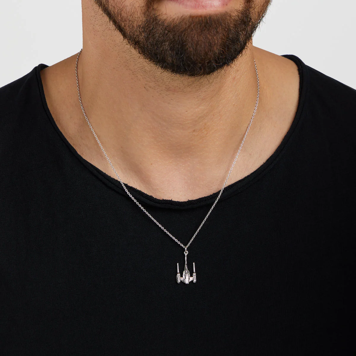 Star Wars x RockLove Naboo N-1 Starfighter Necklace - Image 4