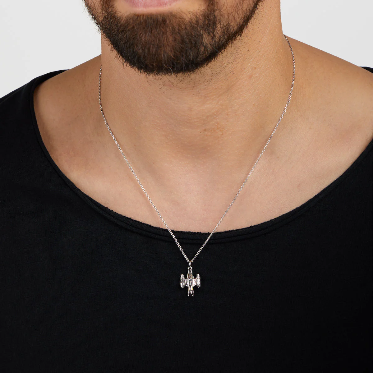 Star Wars x RockLove Razor Crest Sterling Silver Necklace - Image 5