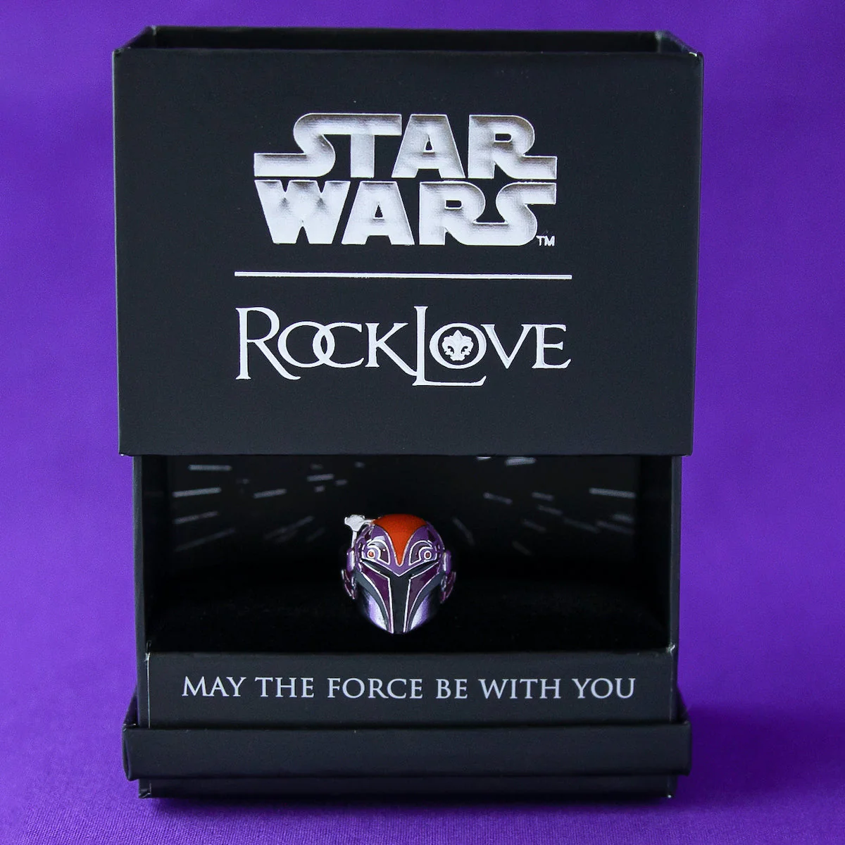 Star Wars x RockLove Sabine Wren Helmet Sterling Silver Ring - Image 9