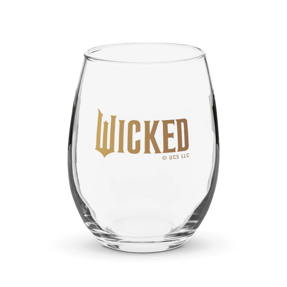 Wicked Enchanted Elements Elphaba & Glinda Stemless Wine Glass
